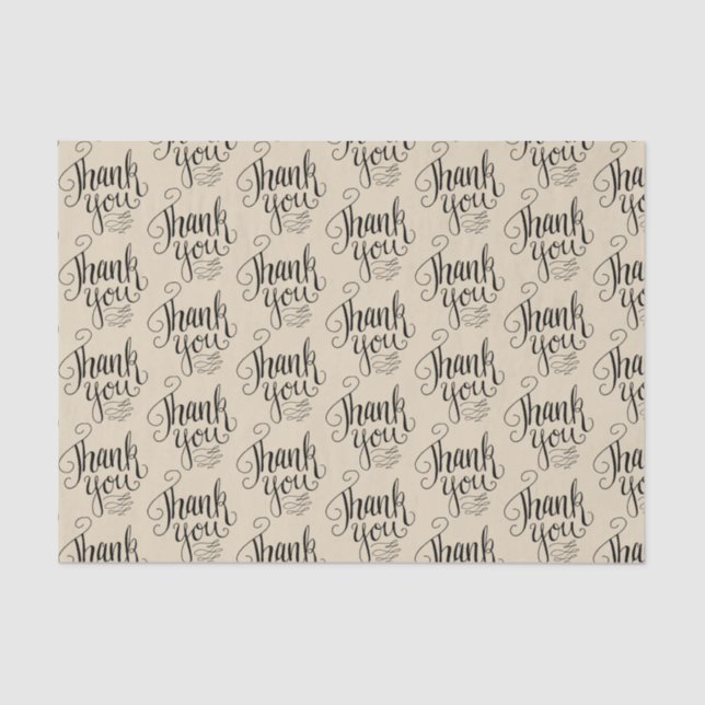 Seda Rico Obrigado Papel de Padrão (Frente )