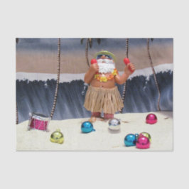 Seda Rockin Beach Party Papais noeis Papel de Natal