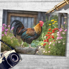 Seda Rooster no País 4 - Papel de Decoupage