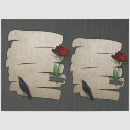 Seda Rosa de papel Gótico 20x30 da Raven 