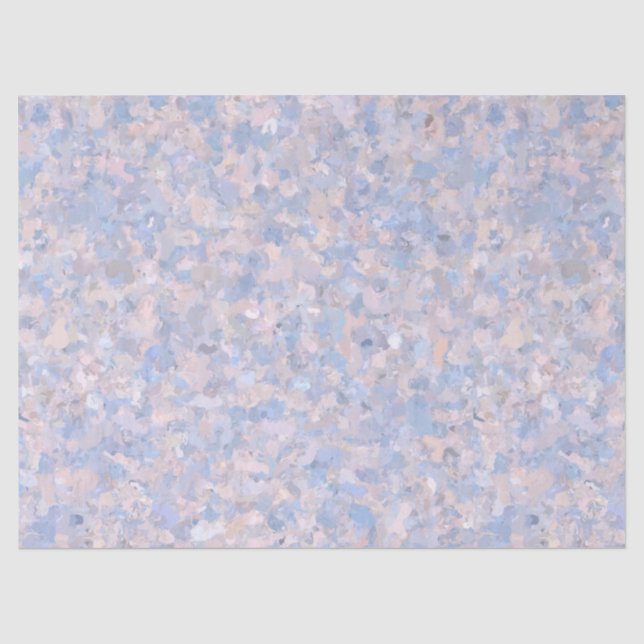 Seda Rosas claro e papel de panmilho azul (Frente )