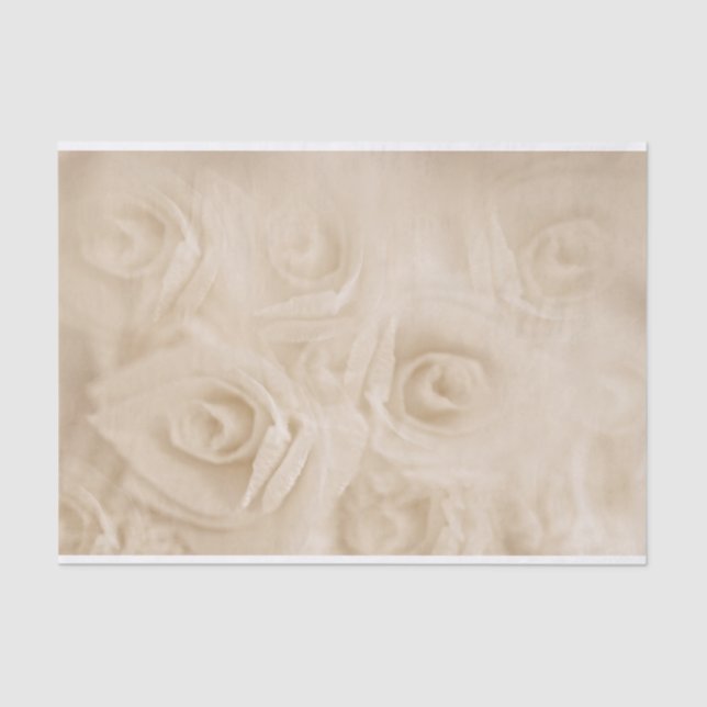 Seda Rosas Sepia de Papel (Frente )