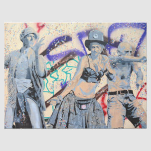 Seda Rua Art Urbano 12 Papel Tecido de Decoupage