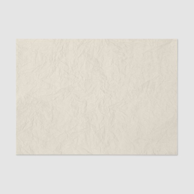 Seda Rústico de papel amarrotado Natal no creme (Frente )