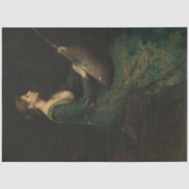 Seda Senhora com um Papel de Dissociação Musical Lute