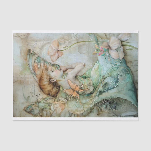 Seda Serene Fairy Papers De Artesanatos De Papel (Frente )