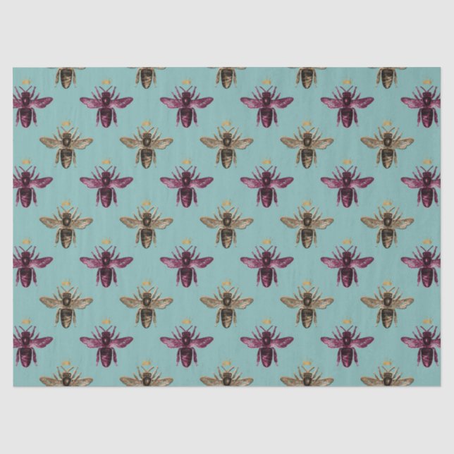 Seda Série de Design Lovely Bee Papel Higiênico 10 (Frente )