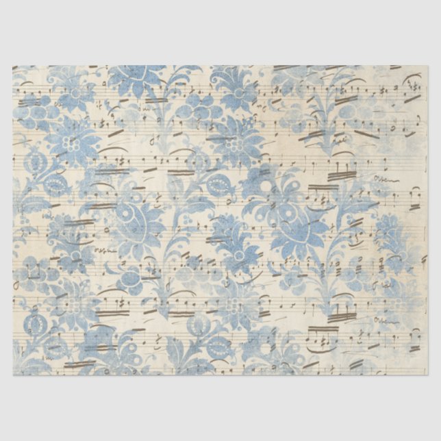 Seda Série de Papel Azul Efêmero Design 12 (Frente )
