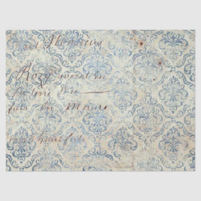Seda Série de Papel Azul Efêmero Design 16 (Frente )