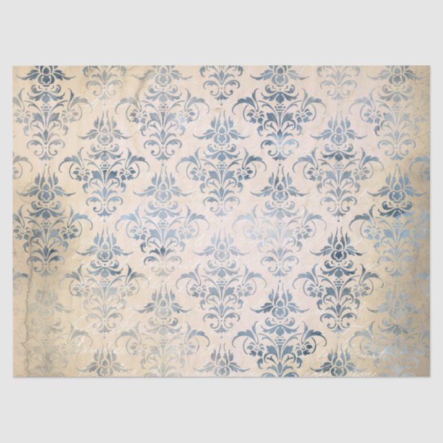 Seda Série de Papel Azul Efêmero Design 3 (Frente )
