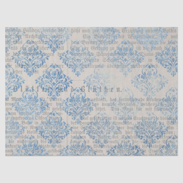 Seda Série de Papel Azul Efêmero Design 6 (Frente )