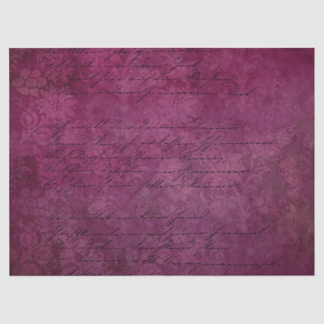 Seda Série de Papel Burgundy Efêmero Design 15 (Frente )