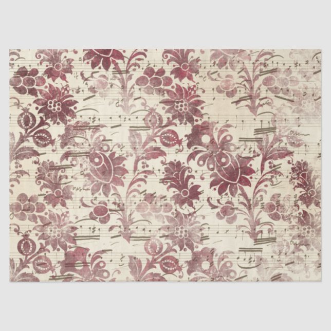 Seda Série de Papel Burgundy Efêmero Design 8 (Frente )