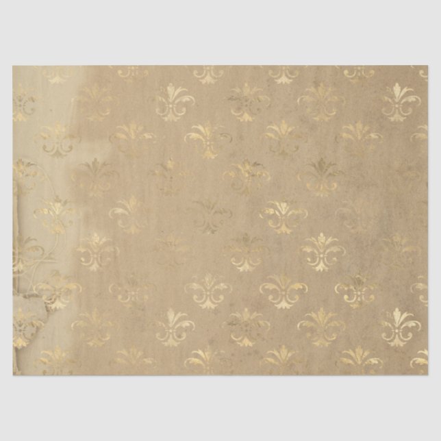 Seda Série de Papel Dourado Efêmero Design 17 (Frente )