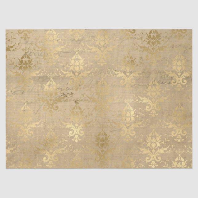 Seda Série de Papel Dourado Efêmero Design 19 (Frente )
