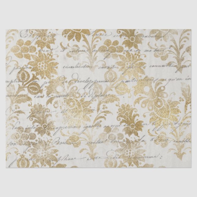 Seda Série de Papel Dourado Efêmero Design 8 (Frente )