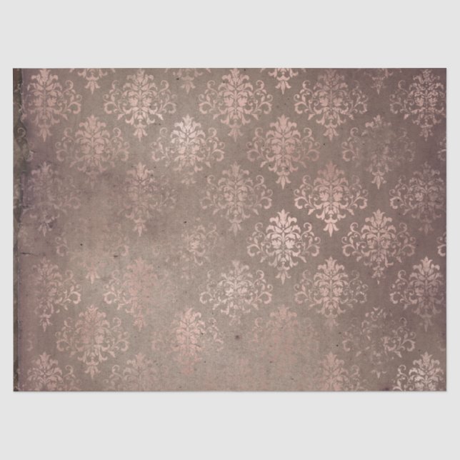 Seda Série de Papel Éfêmera Dourado Rosa Design 18 (Frente )
