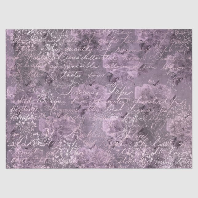 Seda Série de Papel Lavanda Efêmera Design 20 (Frente )