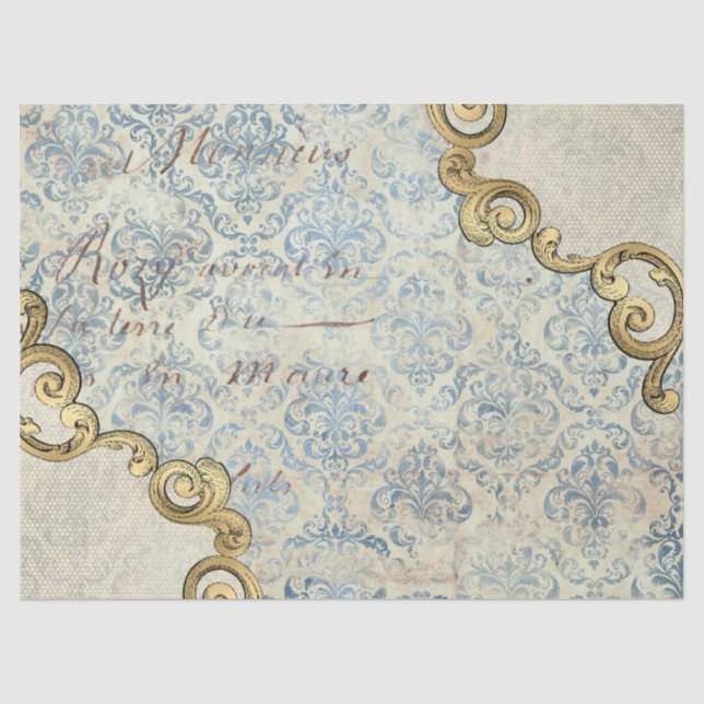 Seda Série de Papel Ornamentado Efêmero Design 14 (Frente )