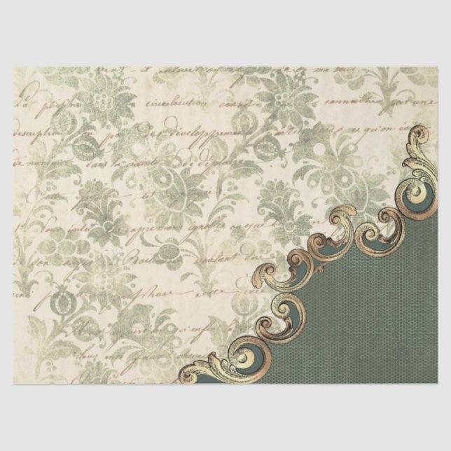 Seda Série de Papel Ornamentado Efêmero Design 2 (Frente )
