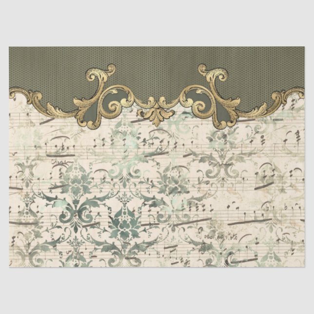 Seda Série de Papel Ornamentado Efêmero Design 3 (Frente )