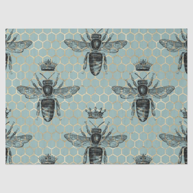 Seda Série de Papel Tecido Design 1 Abelha Adorável (Frente )