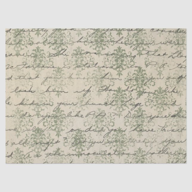 Seda Série de Papel Verde Efêmero Design 24 (Frente )