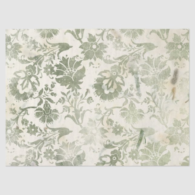 Seda Série de Papel Verde Efêmero Design 8 (Frente )