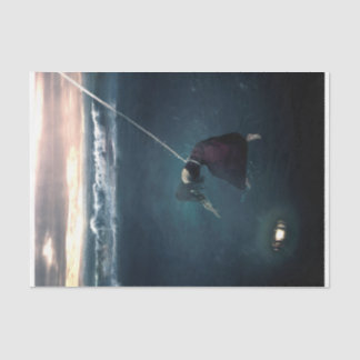 Seda Siga a luz - Papel Tecido de Decoupage