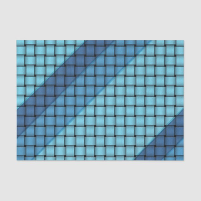 Seda Sombras de Onda Azul - Papel Tecidual (Frente )