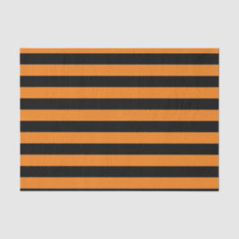 Seda STRIPES DE Papel Tecido NEGRO E LARANJA
