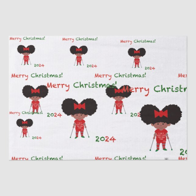 Seda Tamara Pequeno Tamara Papel de Tecido de Natal (Frente )