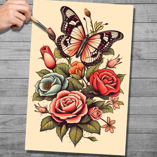 Seda Tatuagem 5 Papel de Decoupage (Criador carregado)