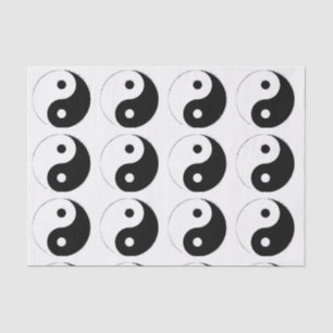 Seda Tecido do papel de embrulho de Ying Yang