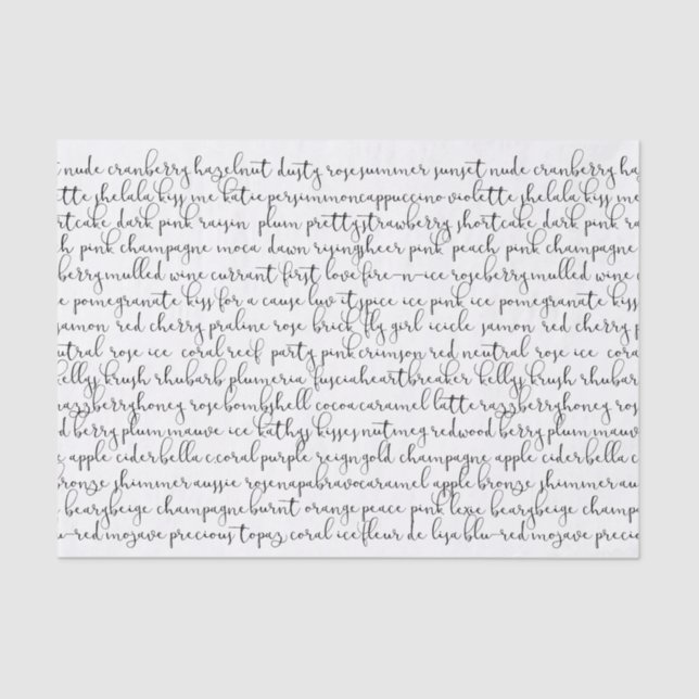 Seda Todo o lenço de papel do batom das cores (Frente )