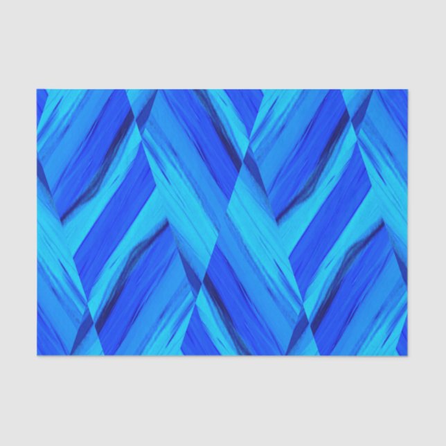 Seda tons de papel de tecido azul (Frente )