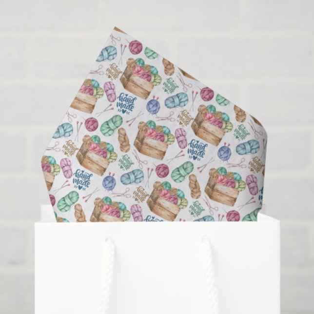 Seda Tricô de papel tissue (Sacola de presentes)