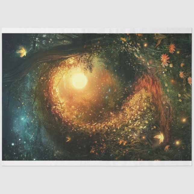 Seda Trilha Whimsof para Papel Tecido de Decoupage de F (Frente )