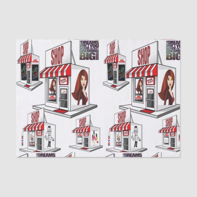 Seda Unhas de salões de papel para tecidos decorativos (Frente )