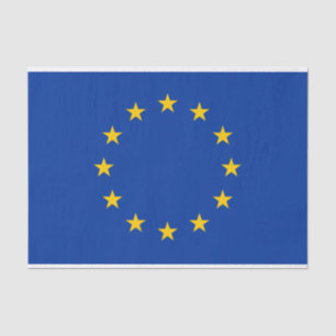 Seda União Europeia: bandeira de papel de papel de teci
