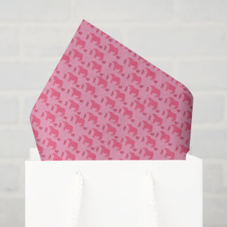 Seda Vacas Bezerras de Papel de Tecido Rosa Desolado Ra