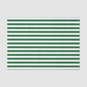 Seda Verde e branco listra o lenço de papel