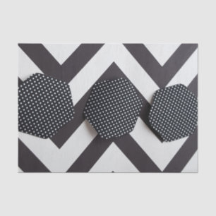 SEDA VIGA PRETO E BRANCO COM LENÇO DE PAPEL DO HEX