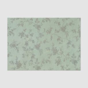 Seda Vintage Antique - Papel Tecido de Colagem Floral