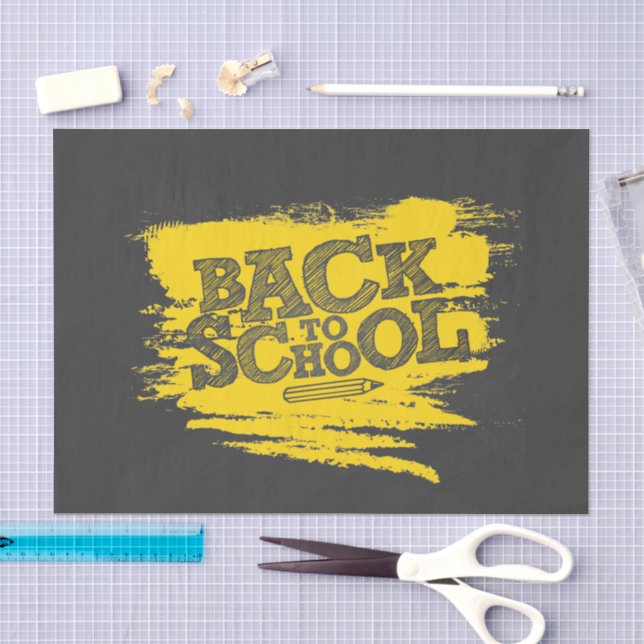 Seda Voltar ao Papel de Tecido Escolar - Encapsulamento (Arte )