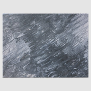 Seda White on Black abstrato - Papel de Tecido de Decou