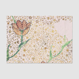 Seda William Morris TULIP DESIGN EM Papel Tecido de PIN