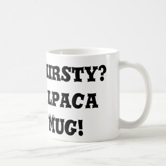 Sedento?  Caneca da alpaca!
