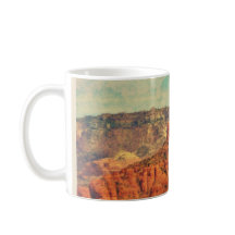 Sedona na caneca de café do Grunge
