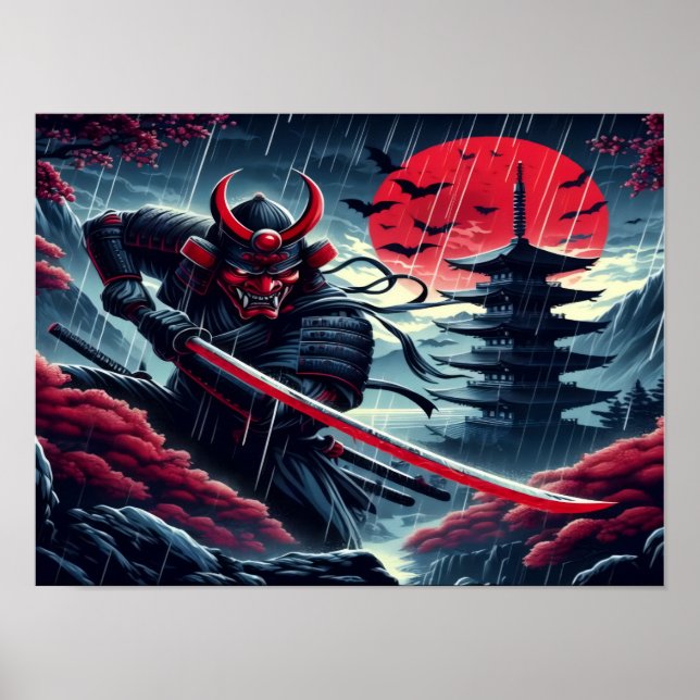 Seeker Oni Samurai Poster (Frente)